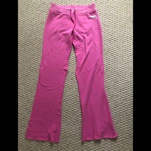 PINK pink flare sweatpants !!